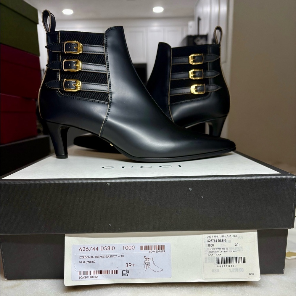 Gucci Black Women's boots- cordovan lux - Picture 2 of 3